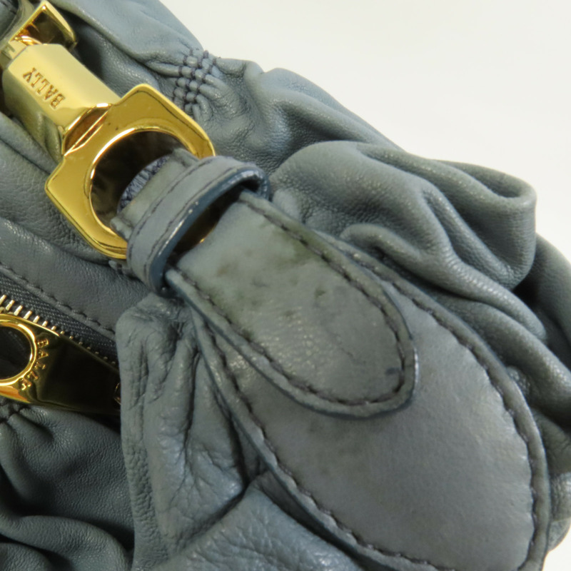 BALLY 羊皮皮革Shoulder Bag金扣肩背袋-14