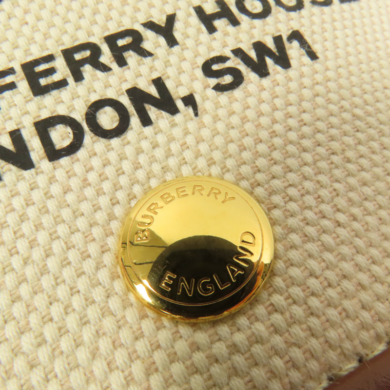 BURBERRY 帆布Shoulder Bag金扣肩背袋-6