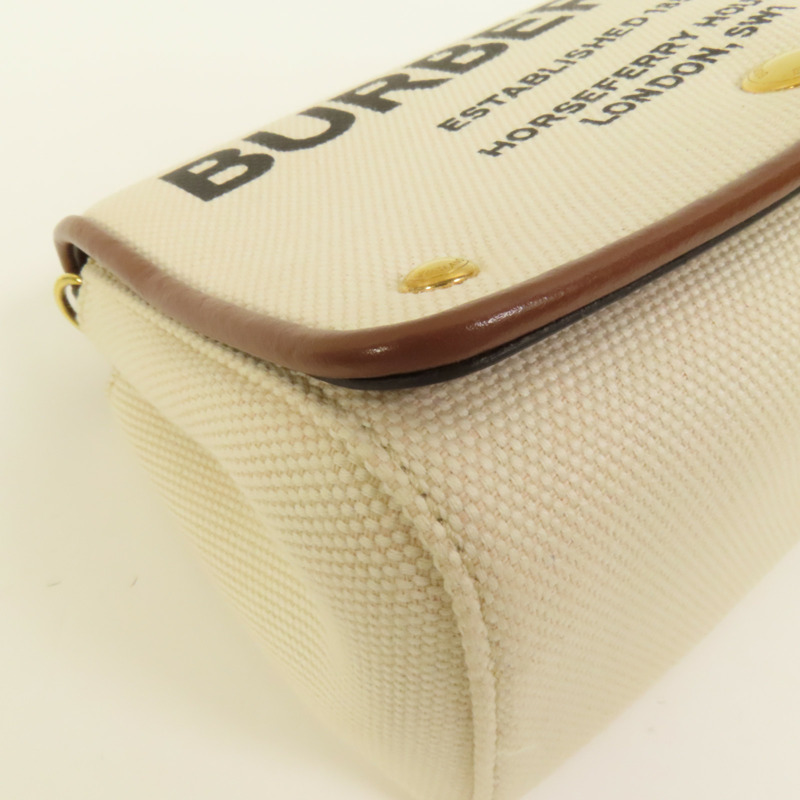BURBERRY 帆布Shoulder Bag金扣肩背袋-11