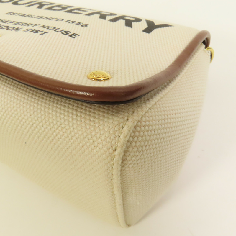 BURBERRY 帆布Shoulder Bag金扣肩背袋-14