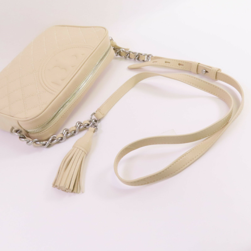 Tory Burch 牛皮皮革Shoulder Bag銀扣鏈帶肩背袋-4