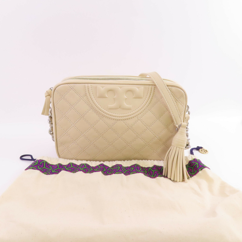 Tory Burch 牛皮皮革Shoulder Bag銀扣鏈帶肩背袋-13