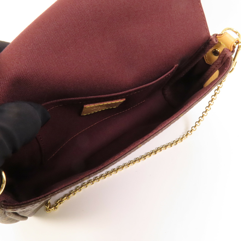 LOUIS VUITTON Monogram Favourite PM金扣手挽肩背兩用袋-7