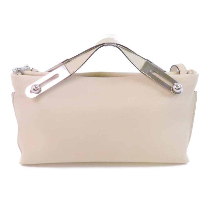 LOEWE 牛皮皮革Missy銀扣手挽肩背兩用袋-1