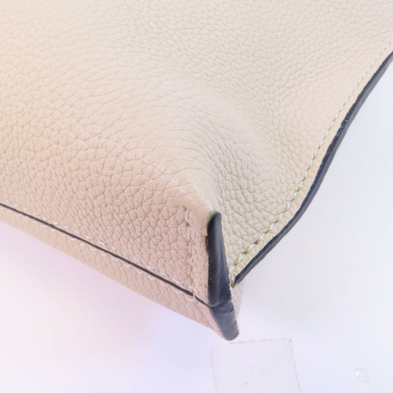 LOEWE 牛皮皮革Missy銀扣手挽肩背兩用袋-6