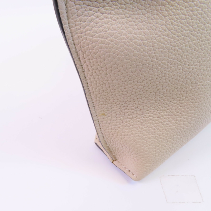 LOEWE 牛皮皮革Missy銀扣手挽肩背兩用袋-9