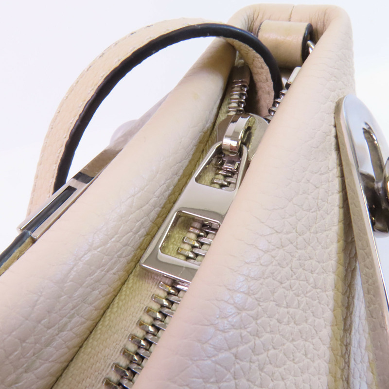 LOEWE 牛皮皮革Missy銀扣手挽肩背兩用袋-10