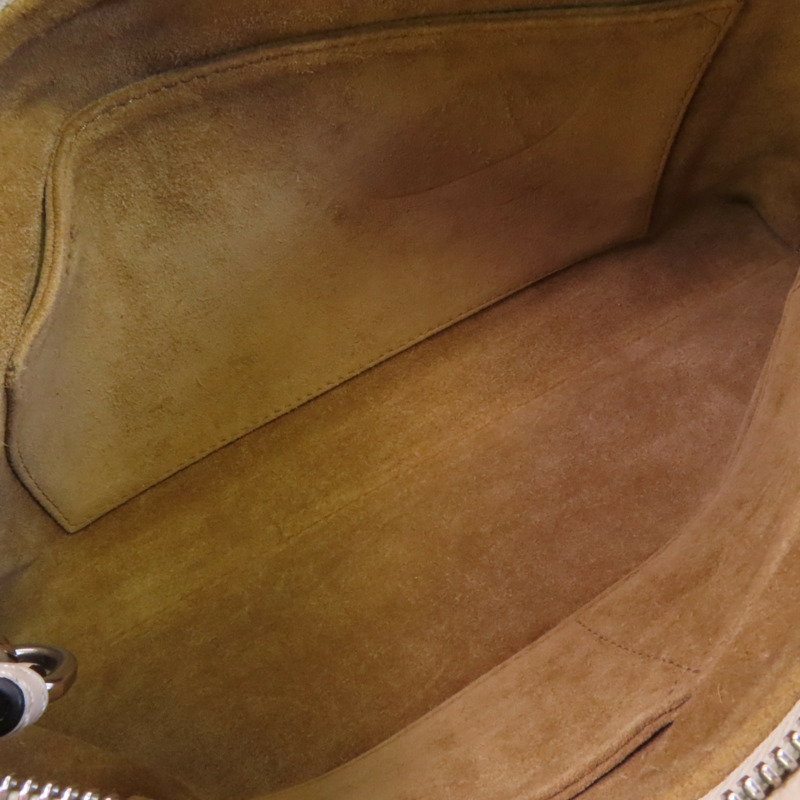 LOEWE 牛皮皮革Missy銀扣手挽肩背兩用袋-12