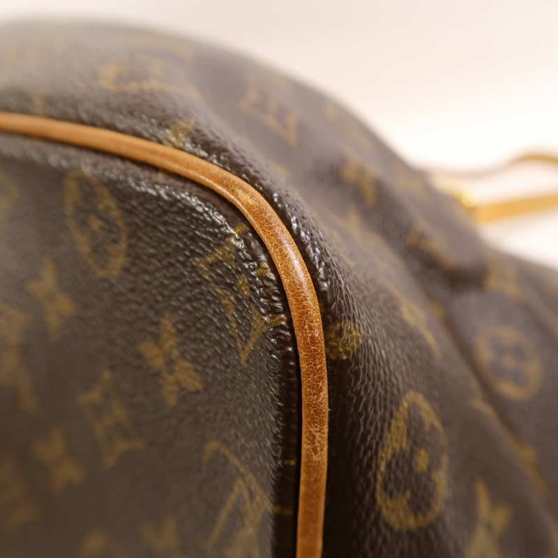 LOUIS VUITTON Monogram Palermo GM金扣手挽肩背兩用袋棕色-6
