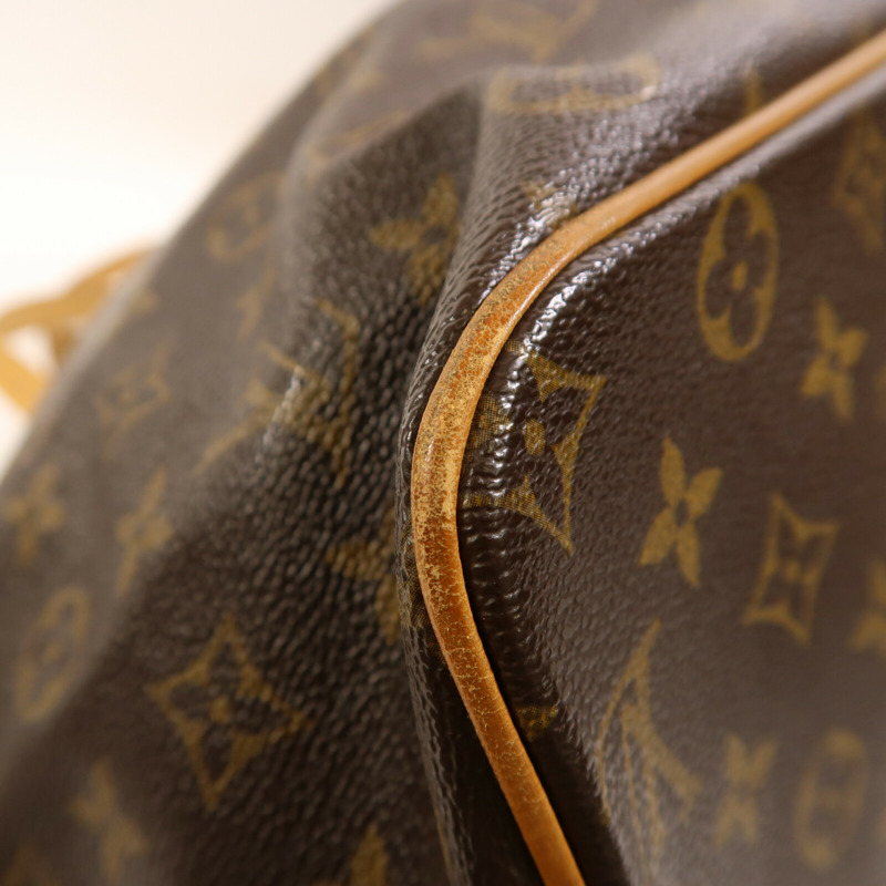 LOUIS VUITTON Monogram Palermo GM金扣手挽肩背兩用袋棕色-7