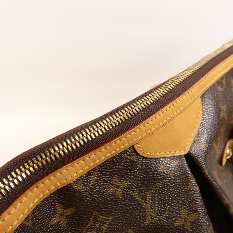 LOUIS VUITTON Monogram Palermo GM金扣手挽肩背兩用袋棕色-12