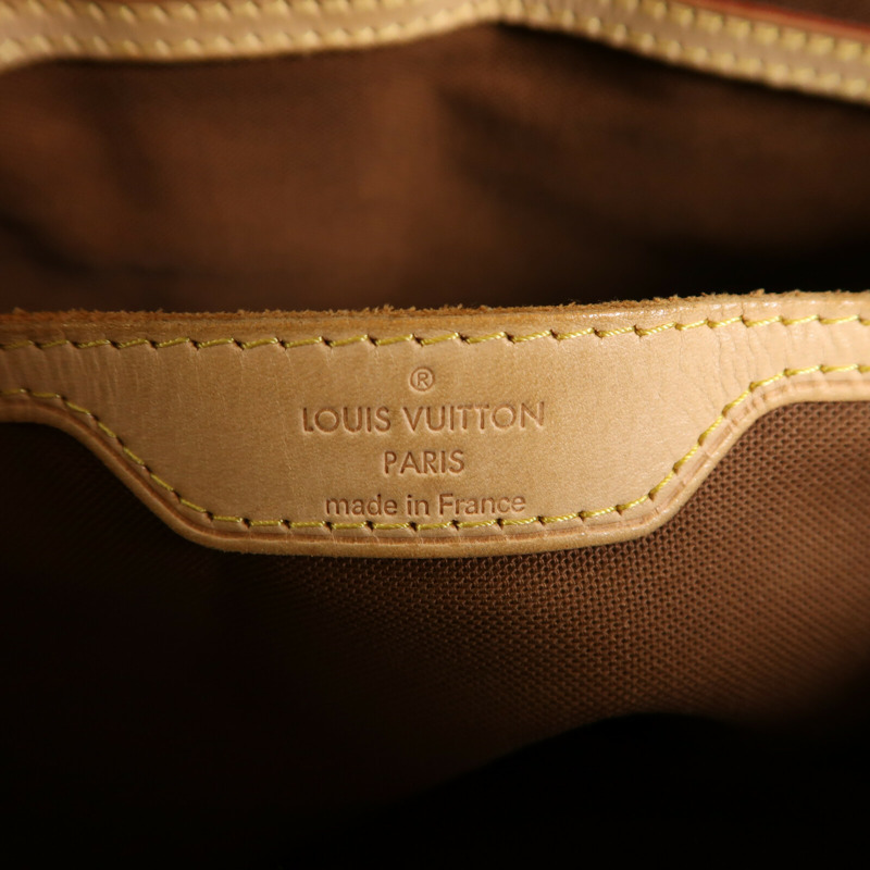 LOUIS VUITTON Monogram Palermo GM金扣手挽肩背兩用袋棕色-18