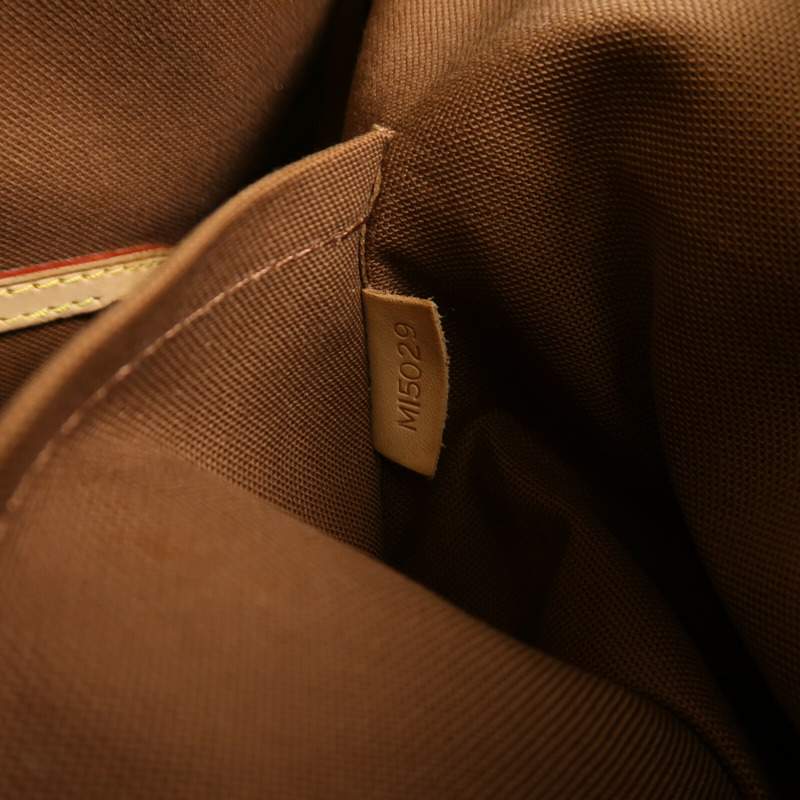 LOUIS VUITTON Monogram Palermo GM金扣手挽肩背兩用袋棕色-21