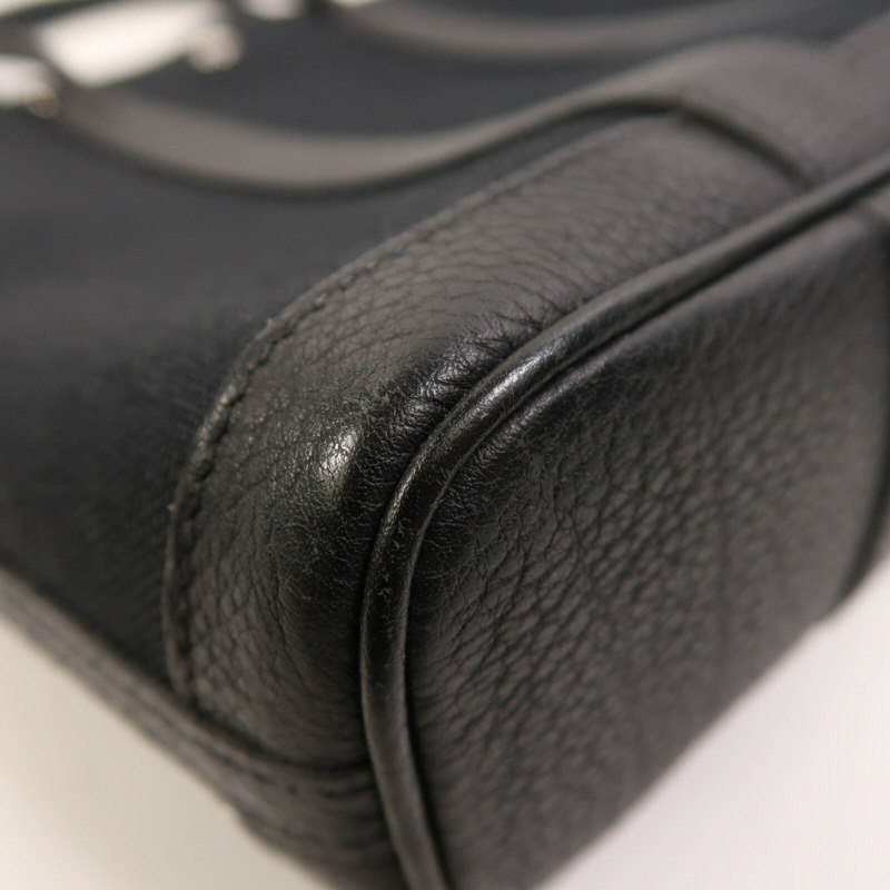 HERMES Negonda皮革/帆布Garden File PM銀扣手挽肩背兩用袋-5