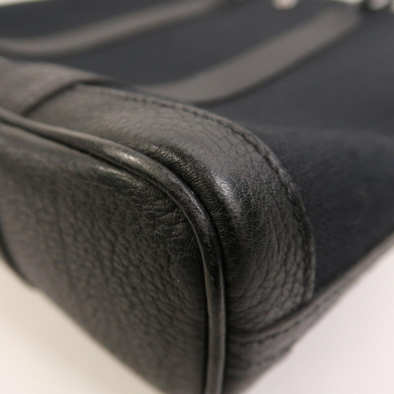 HERMES Negonda皮革/帆布Garden File PM銀扣手挽肩背兩用袋-6