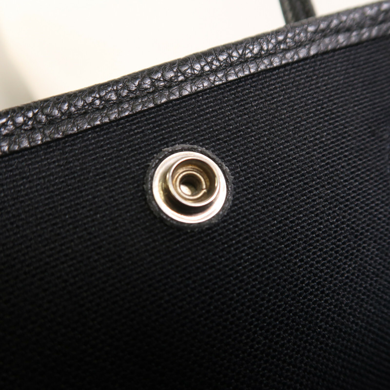 HERMES Negonda皮革/帆布Garden File PM銀扣手挽肩背兩用袋-13