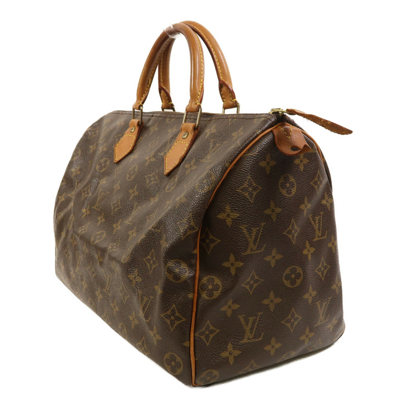 LOUIS VUITTON Monogram Speedy 35金扣手挽袋-2
