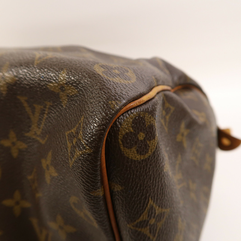 LOUIS VUITTON Monogram Speedy 35金扣手挽袋-4