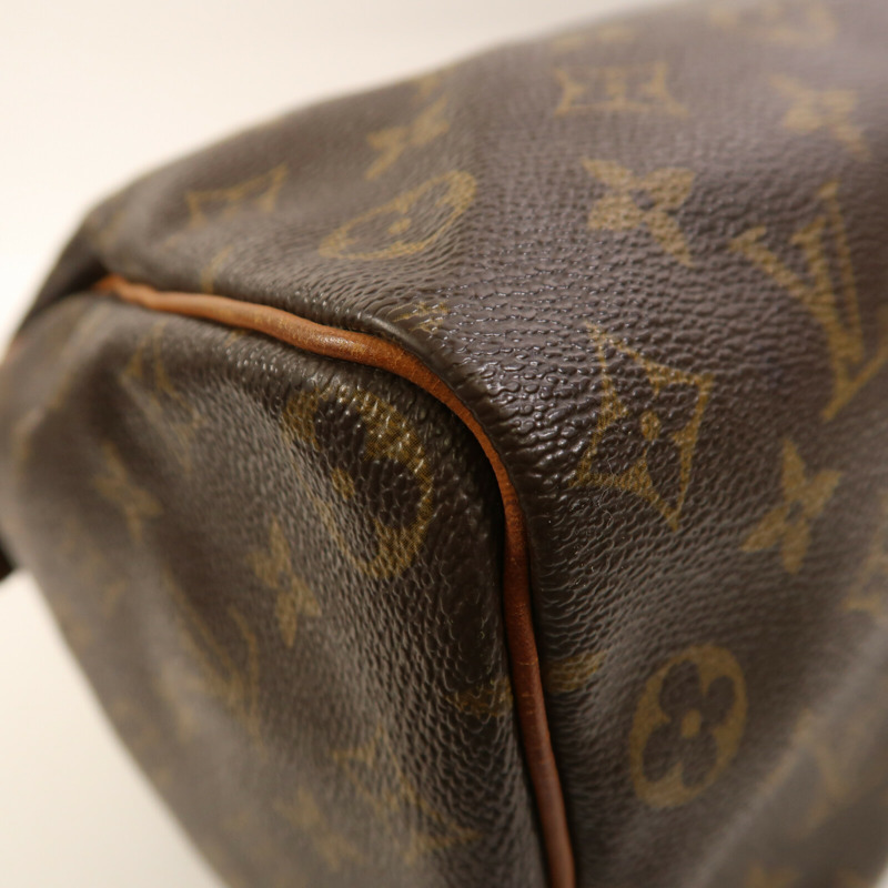 LOUIS VUITTON Monogram Speedy 35金扣手挽袋-5