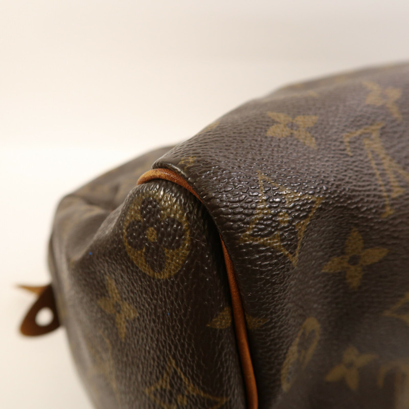 LOUIS VUITTON Monogram Speedy 35金扣手挽袋-7