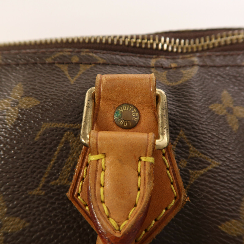 LOUIS VUITTON Monogram Speedy 35金扣手挽袋-11