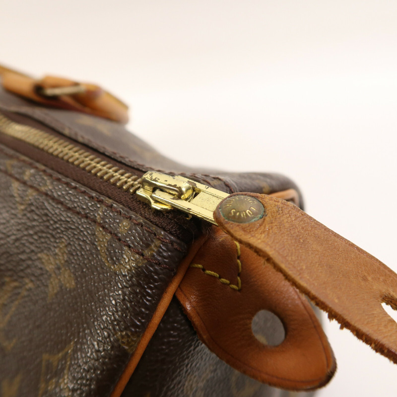LOUIS VUITTON Monogram Speedy 35金扣手挽袋-15