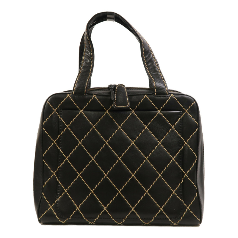 CHANEL 牛皮皮革Vintage Wild Stitch手挽袋-1