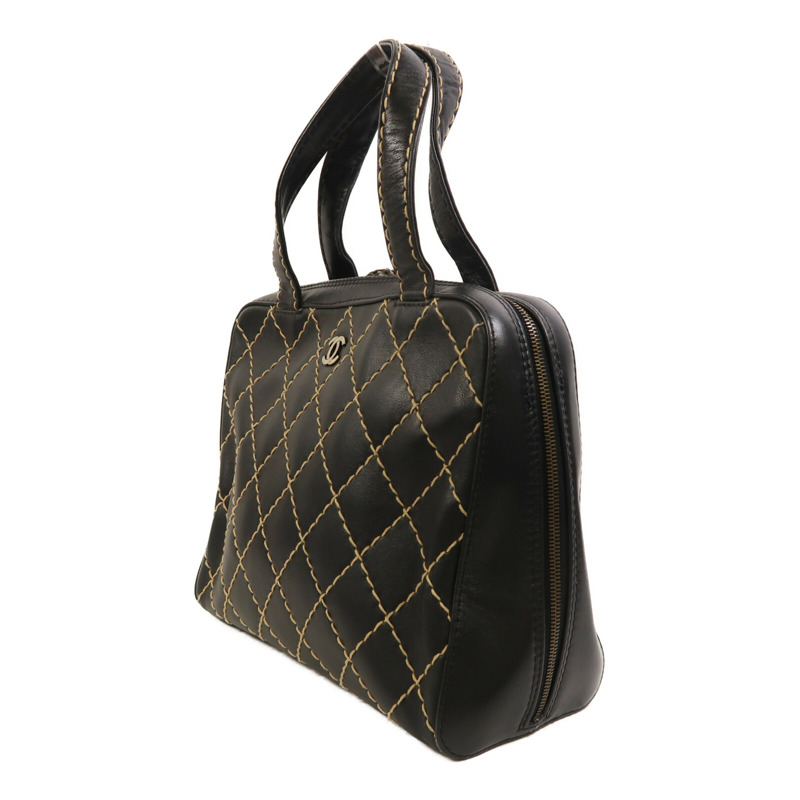 CHANEL 牛皮皮革Vintage Wild Stitch手挽袋-2