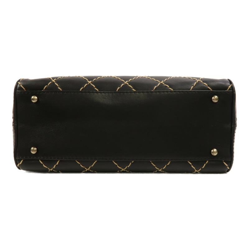 CHANEL 牛皮皮革Vintage Wild Stitch手挽袋-3