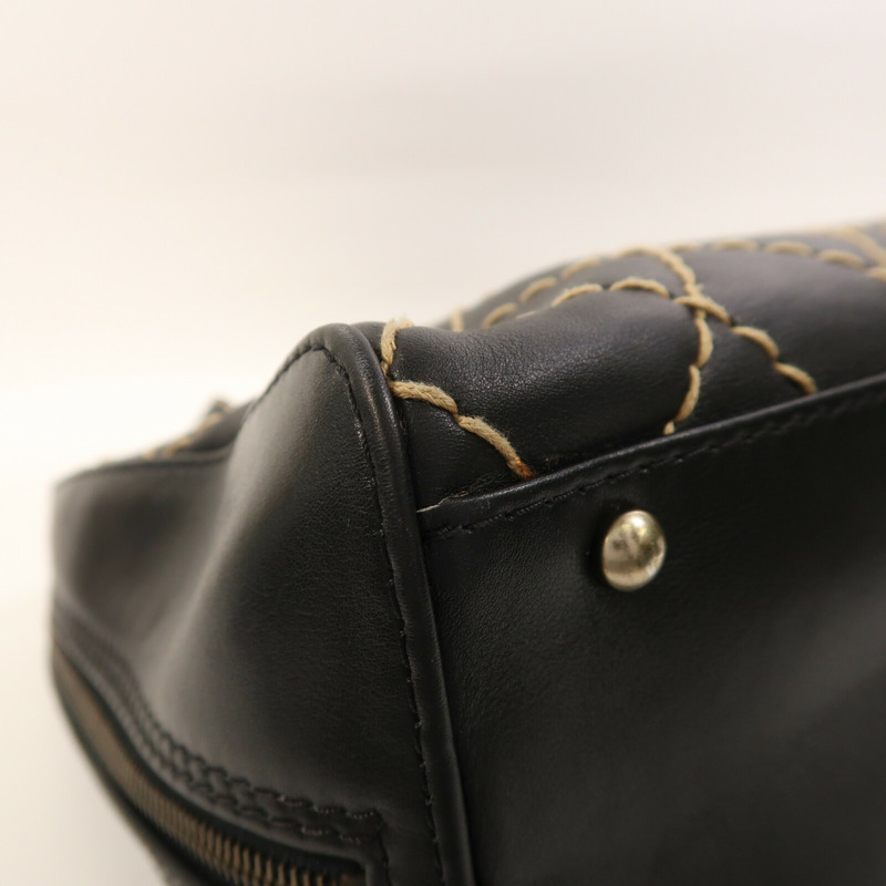 CHANEL 牛皮皮革Vintage Wild Stitch手挽袋-5