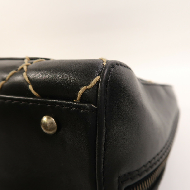 CHANEL 牛皮皮革Vintage Wild Stitch手挽袋-6