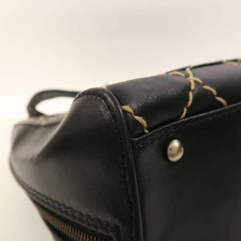 CHANEL 牛皮皮革Vintage Wild Stitch手挽袋-7