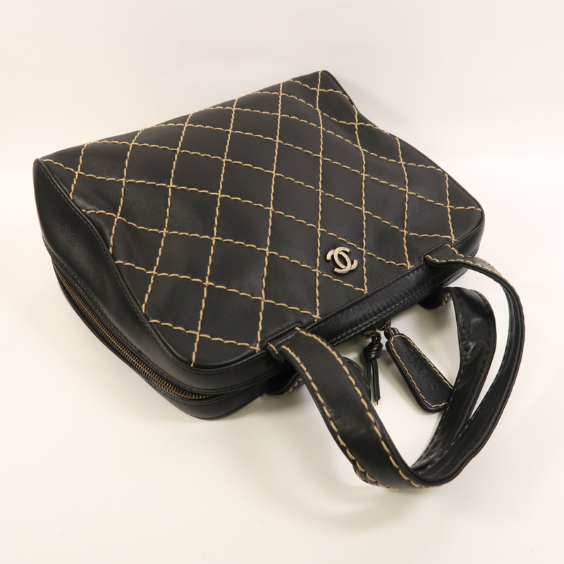 CHANEL 牛皮皮革Vintage Wild Stitch手挽袋-8