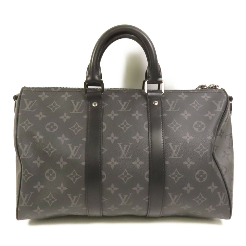 LOUIS VUITTON Monogram Eclipse Keepall Bandouliere 35手挽肩背兩用袋-1