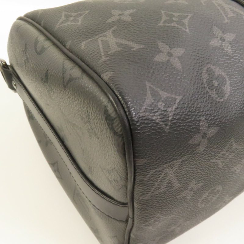 LOUIS VUITTON Monogram Eclipse Keepall Bandouliere 35手挽肩背兩用袋-10