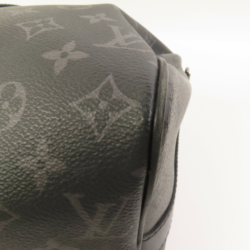 LOUIS VUITTON Monogram Eclipse Keepall Bandouliere 35手挽肩背兩用袋-11