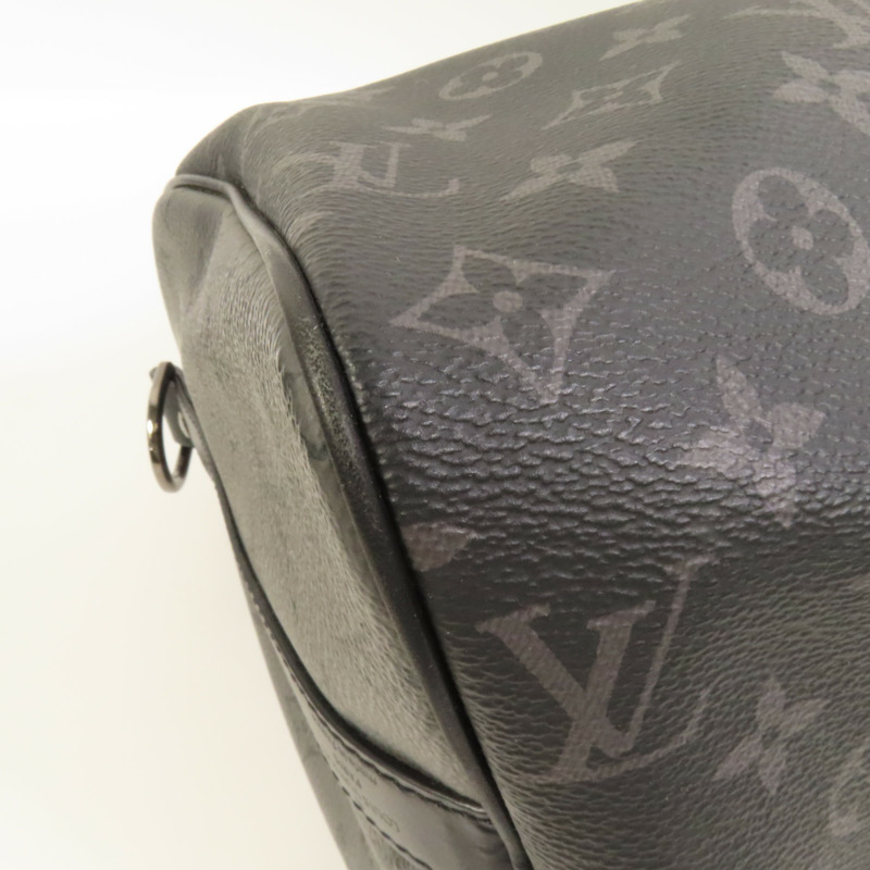 LOUIS VUITTON Monogram Eclipse Keepall Bandouliere 35手挽肩背兩用袋-12