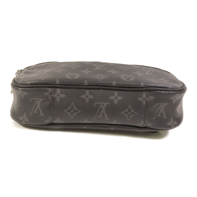 LOUIS VUITTON Monogram Eclipse Bum Bag銀扣手挽肩背兩用袋-3