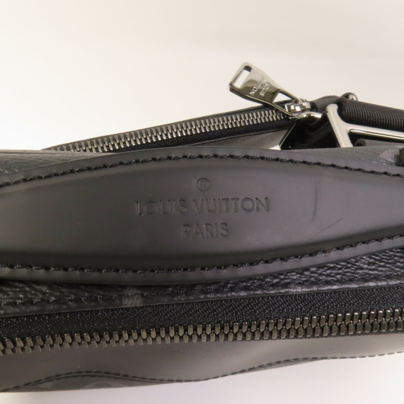 LOUIS VUITTON Monogram Eclipse Bum Bag銀扣手挽肩背兩用袋-7