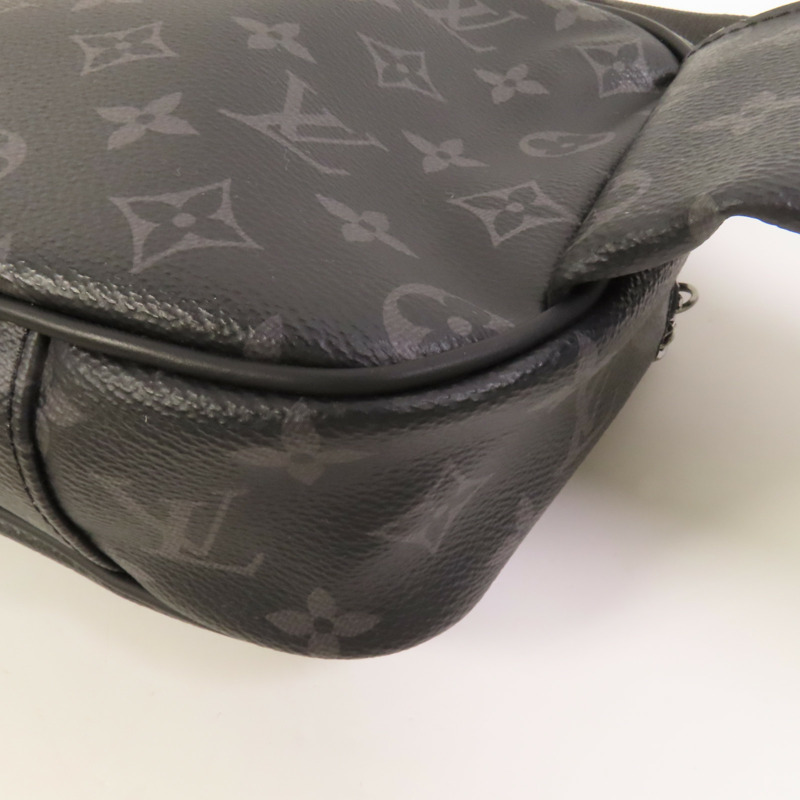 LOUIS VUITTON Monogram Eclipse Bum Bag銀扣手挽肩背兩用袋-14