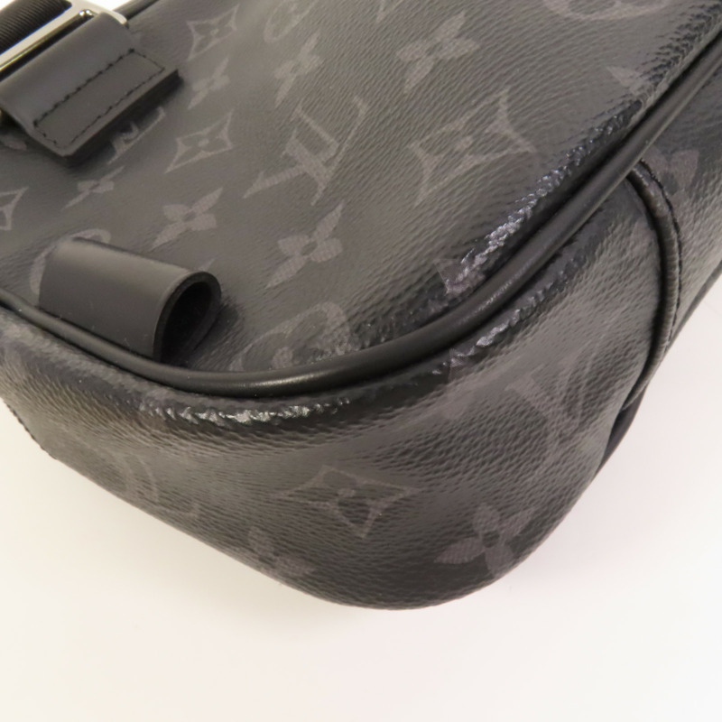 LOUIS VUITTON Monogram Eclipse Bum Bag銀扣手挽肩背兩用袋-15