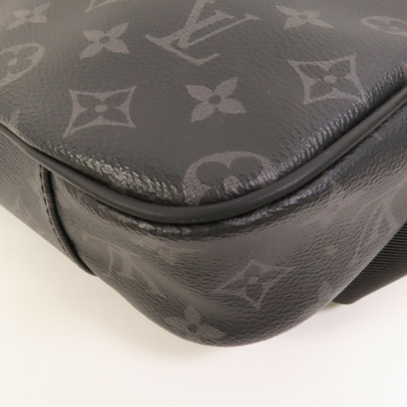 LOUIS VUITTON Monogram Eclipse Bum Bag銀扣手挽肩背兩用袋-16