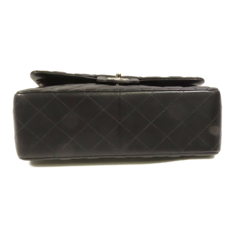 CHANEL 羊皮皮革Large Classic銀扣鏈帶肩背袋-3