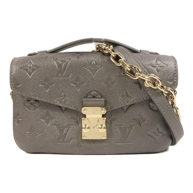 LOUIS VUITTON Monogram Empreinte Pochette Metis East West金扣手挽肩背兩用袋-0
