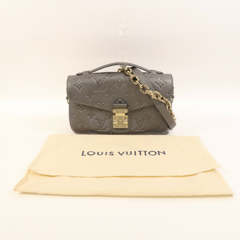LOUIS VUITTON Monogram Empreinte Pochette Metis East West金扣手挽肩背兩用袋-17