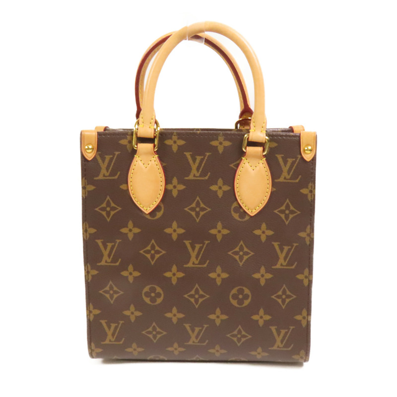 LOUIS VUITTON Monogram Sac Plat BB金扣手挽肩背兩用袋-1