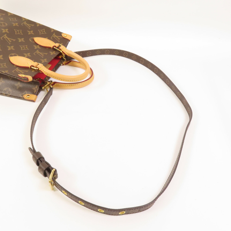 LOUIS VUITTON Monogram Sac Plat BB金扣手挽肩背兩用袋-4