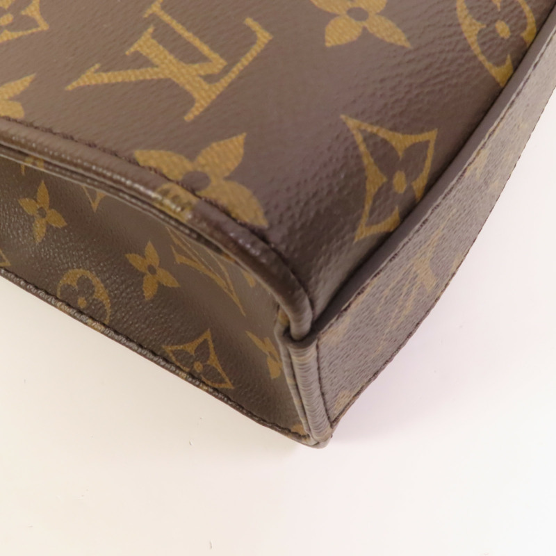 LOUIS VUITTON Monogram Sac Plat BB金扣手挽肩背兩用袋-9