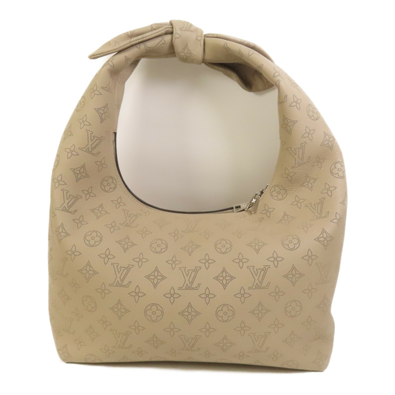 LOUIS VUITTON Monogram Mahina Why Knot MM肩背袋-1