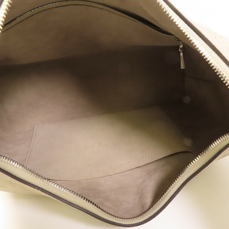 LOUIS VUITTON Monogram Mahina Why Knot MM肩背袋-6